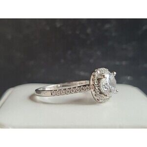 925 Sterling Silver Cubic Zirconia Ring Vintage, SIZE US 8.25